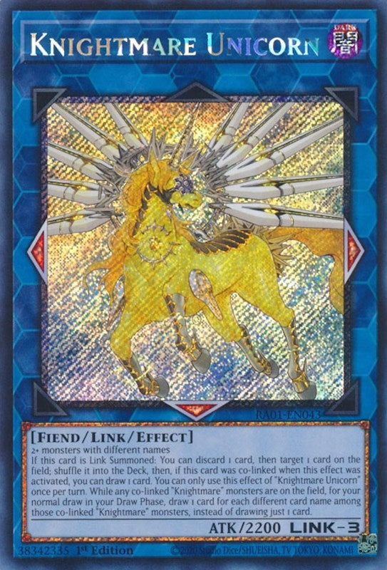 Image for Knightmare Unicorn (Platinum Secret Rare) (1043) (RA01)