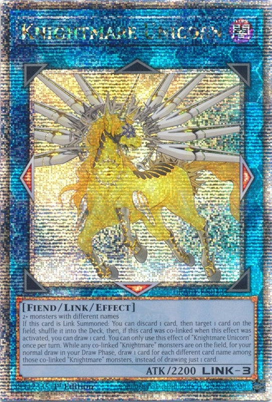 Image for Knightmare Unicorn (Quarter Century Secret Rare) (1043) (RA01)