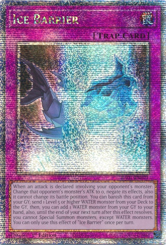 Image for Ice Barrier (Quarter Century Secret Rare) (1071) (RA01)