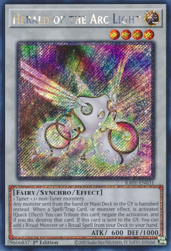 Image for Herald of the Arc Light (Platinum Secret Rare) (1031) (RA01)