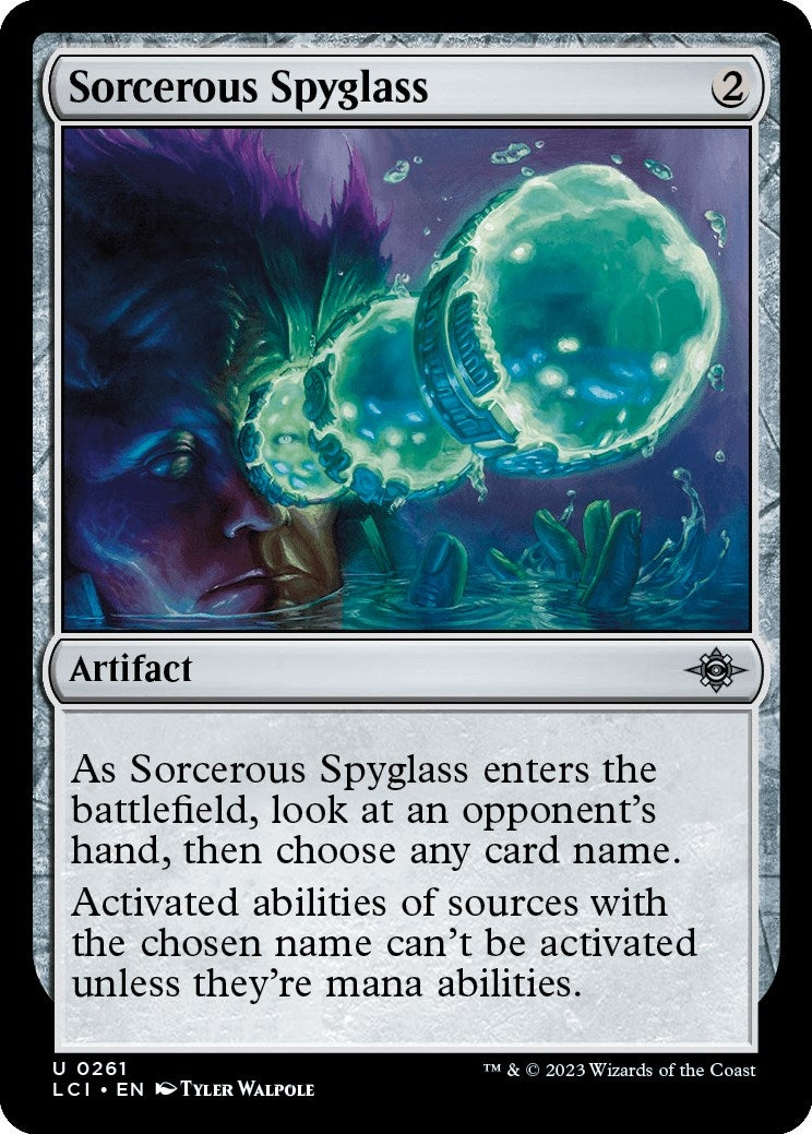 Image for Sorcerous Spyglass (261) [The Lost Caverns of Ixalan] - Magic: The Gathering