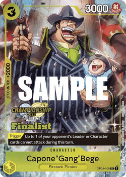 Collection of Capone"Gang"Bege (CS 2023 Top Players Pack) [Finalist] [One Piece Promotion Cards] in a gallery layout