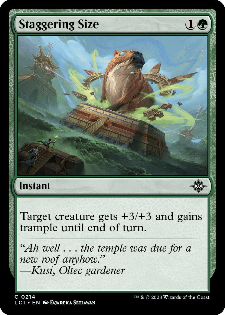 Image for Staggering Size (214) [The Lost Caverns of Ixalan] - Magic: The Gathering