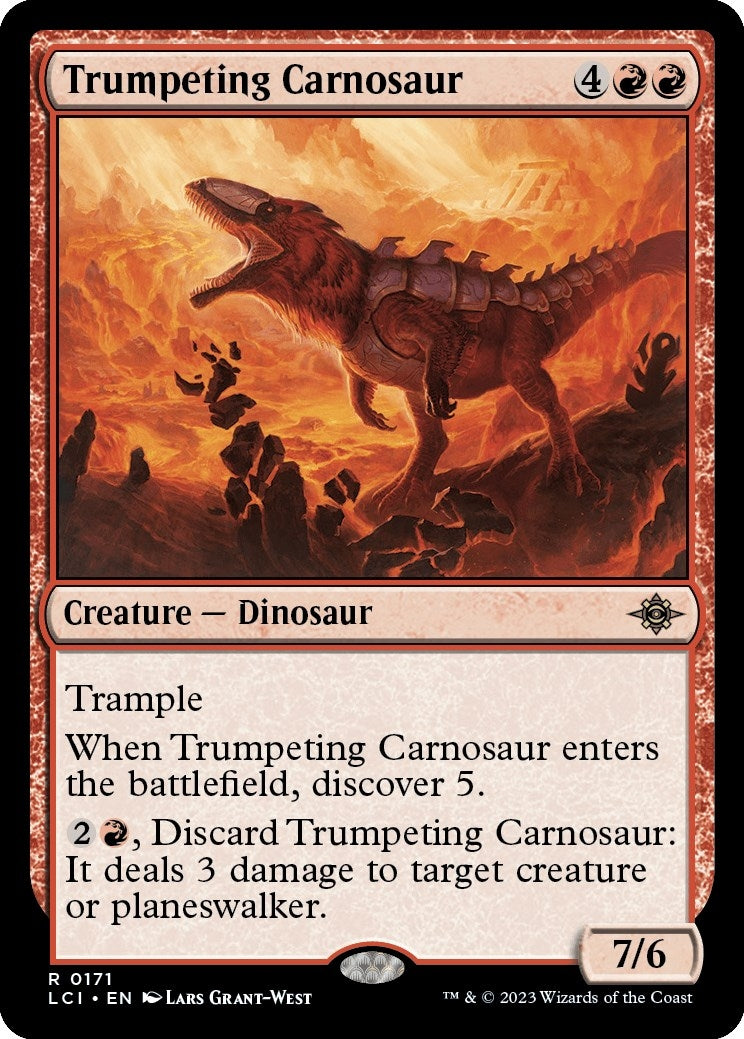 Image for Trumpeting Carnosaur (171) [The Lost Caverns of Ixalan] - Magic: The Gathering