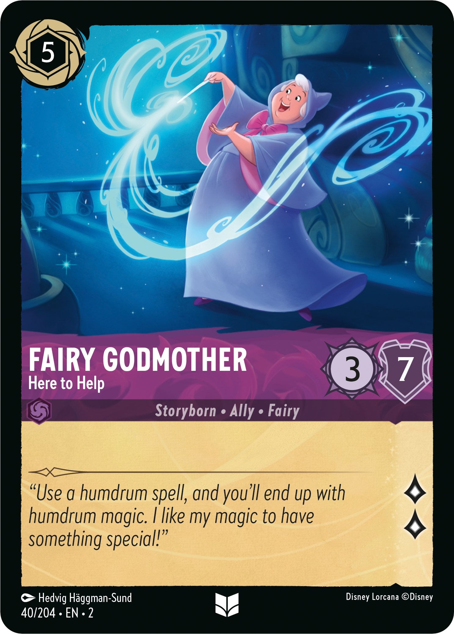 Collection of Fairy Godmother - Here to Help (40/204) [Rise of the Floodborn] in a gallery layout