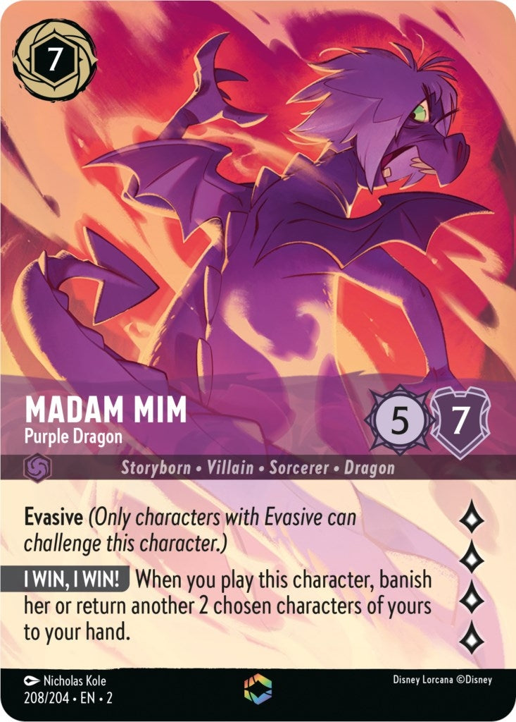 Image for Madam Mim - Purple Dragon (Enchanted) (208) (2)