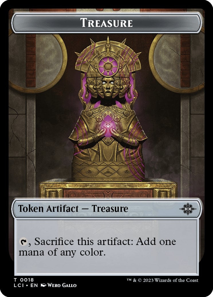 Image for Treasure (0018) // Bat Double-Sided Token (18 // 6) [The Lost Caverns of Ixalan] - Magic: The Gathering