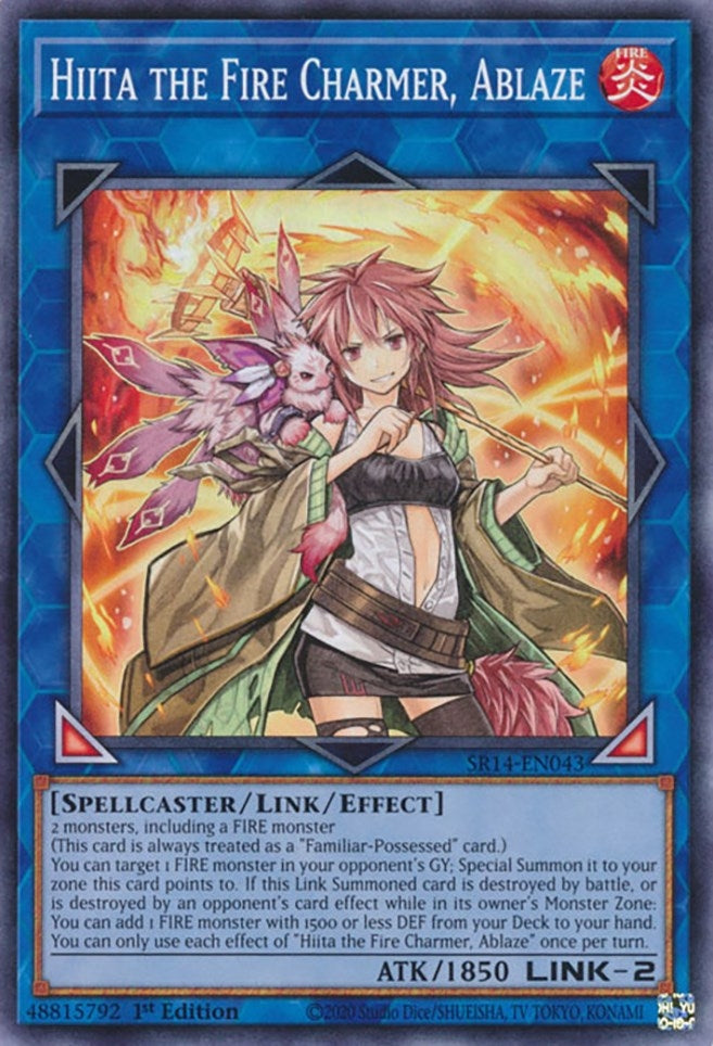 Image for Hiita the Fire Charmer, Ablaze (14043) (SR14)