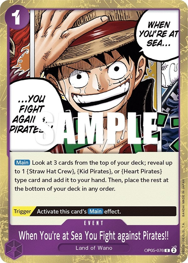 Image for When You're at Sea You Fight against Pirates!! (5076) (OP05)