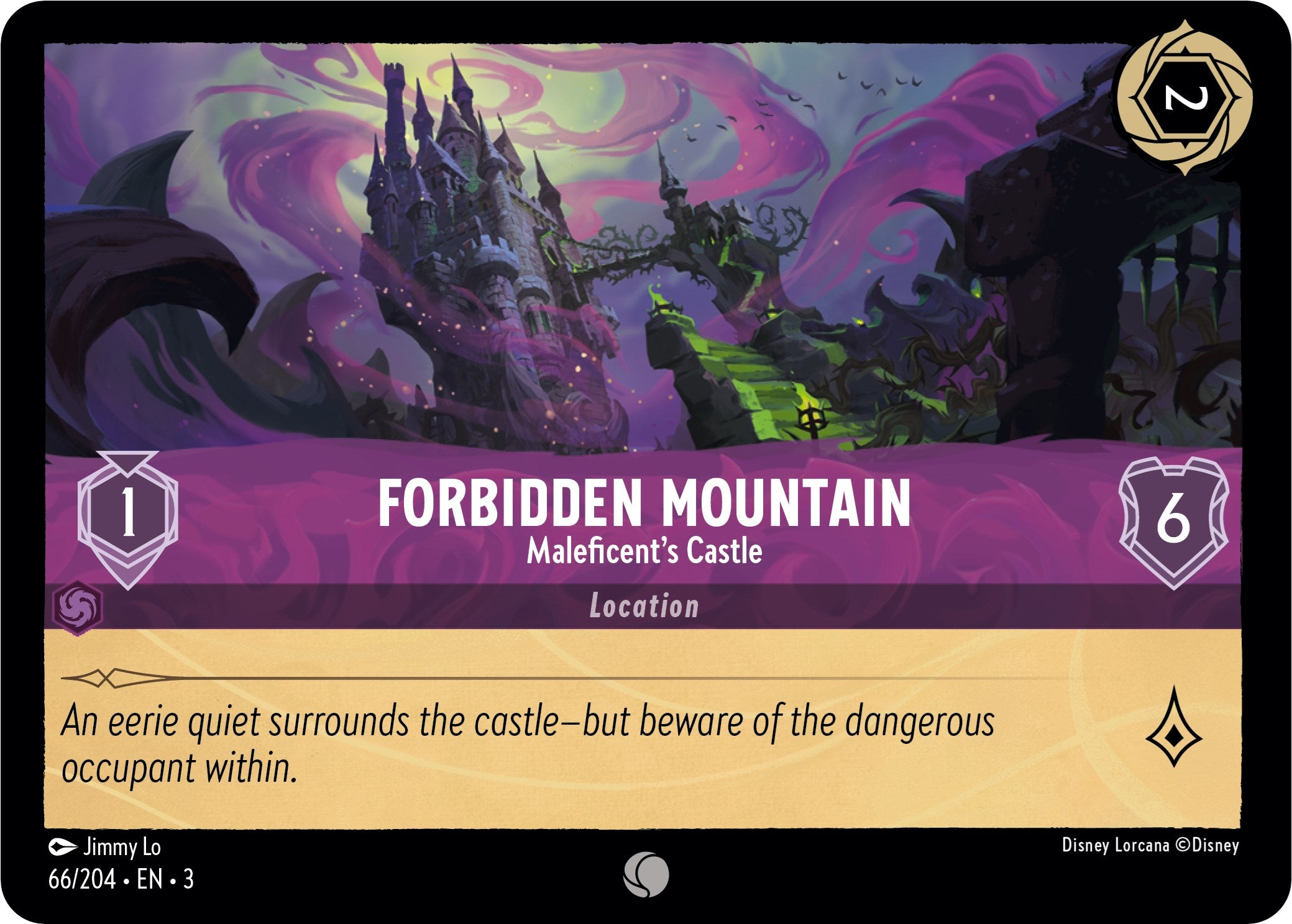 Collection of Forbidden Mountain - Maleficent's Castle (66/204) [Into the Inklands] in a gallery layout