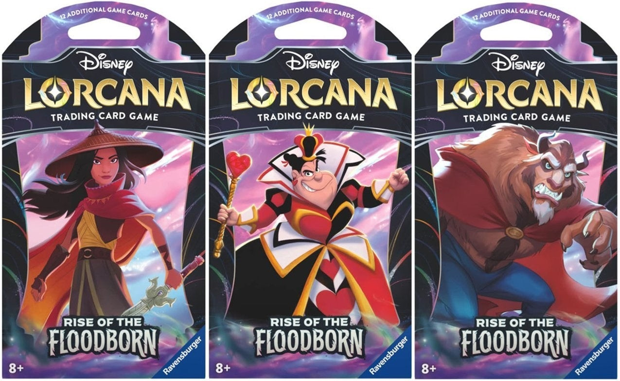 Image for Disney Lorcana: Rise of the Floodborn Sleeved Booster Pack Art Bundle [Set of 3] [2]