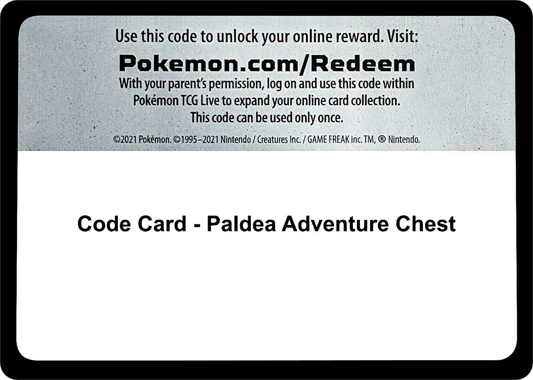 Image for Code Card - Paldea Adventure Chest (MCAP)