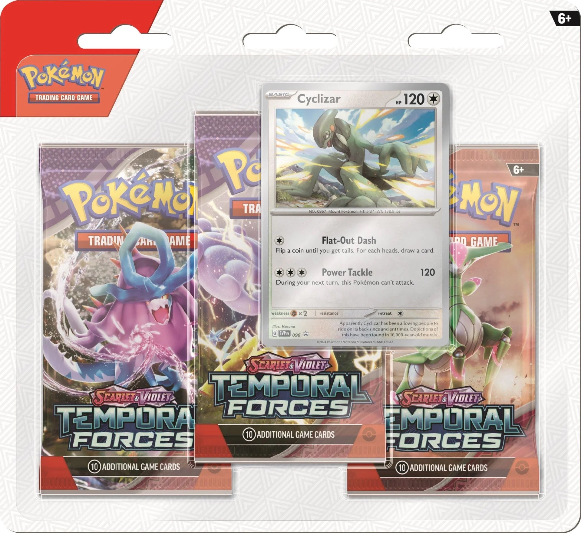 Image for Temporal Forces 3 Pack Blister [Cyclizar] - Pokemon