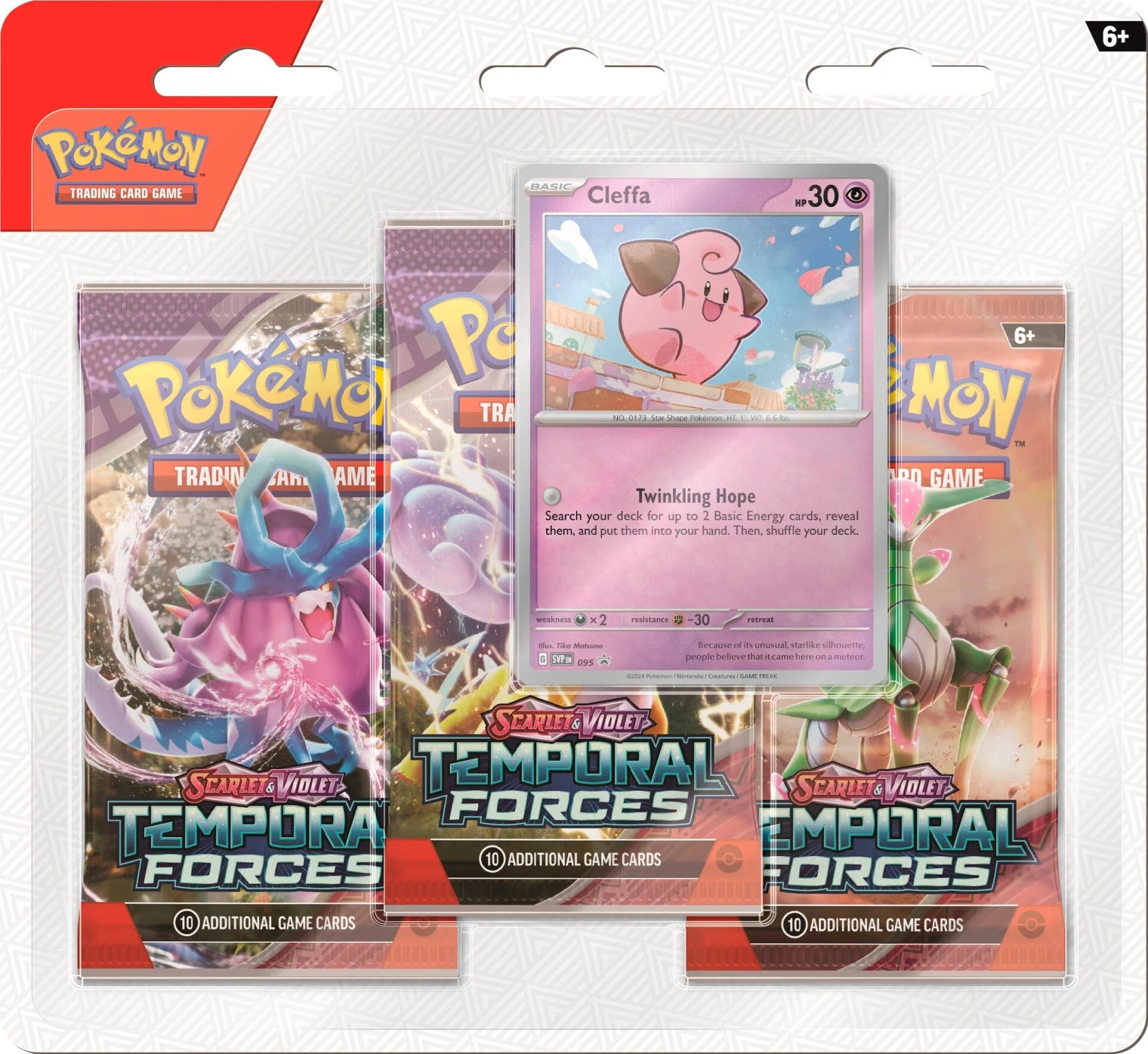 Image for Temporal Forces 3 Pack Blister [Cleffa] - Pokemon