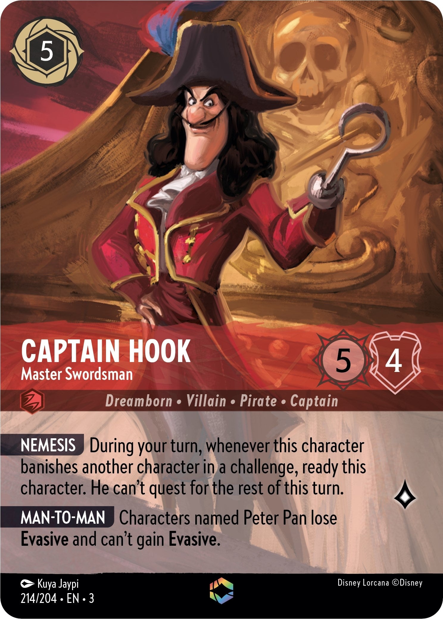 Image for Captain Hook - Master Swordsman (Enchanted) (214) (3)