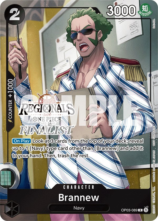 Collection of Brannew (Online Regional 2024) [Finalist] [One Piece Promotion Cards] in a gallery layout