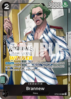 Collection of Brannew (Online Regional 2024) [Winner] [One Piece Promotion Cards] in a gallery layout