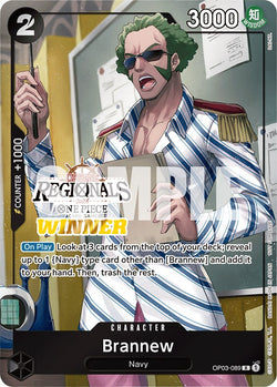 Collection of Brannew (Offline Regional 2024) [Winner] [One Piece Promotion Cards] in a gallery layout