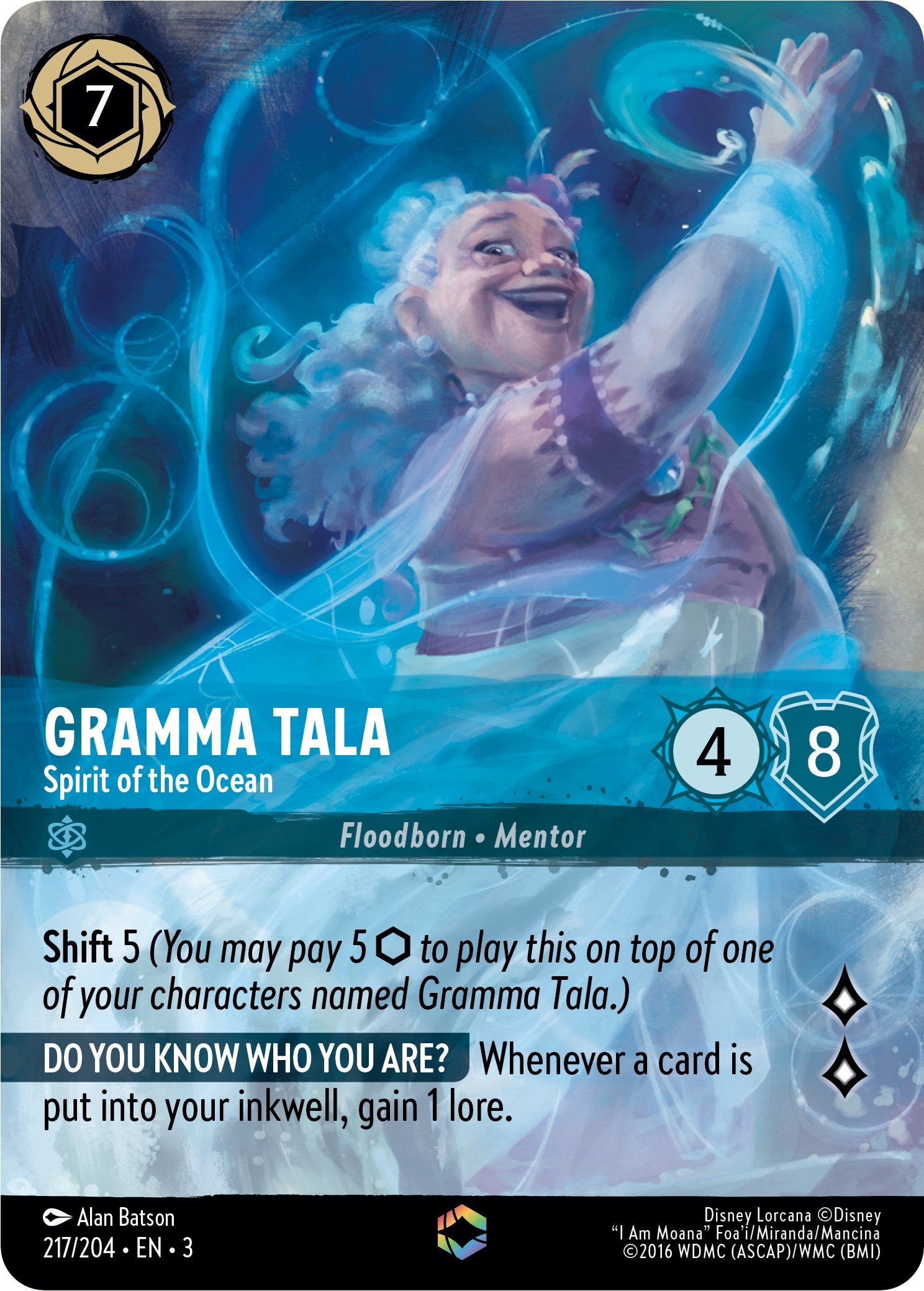 Collection of Gramma Tala - Spirit of the Ocean (Enchanted) (217/204) [Into the Inklands] in a gallery layout