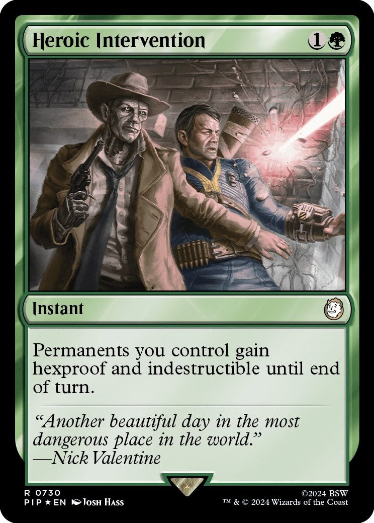 Image for Heroic Intervention (Surge Foil) (730) [Universes Beyond: Fallout]