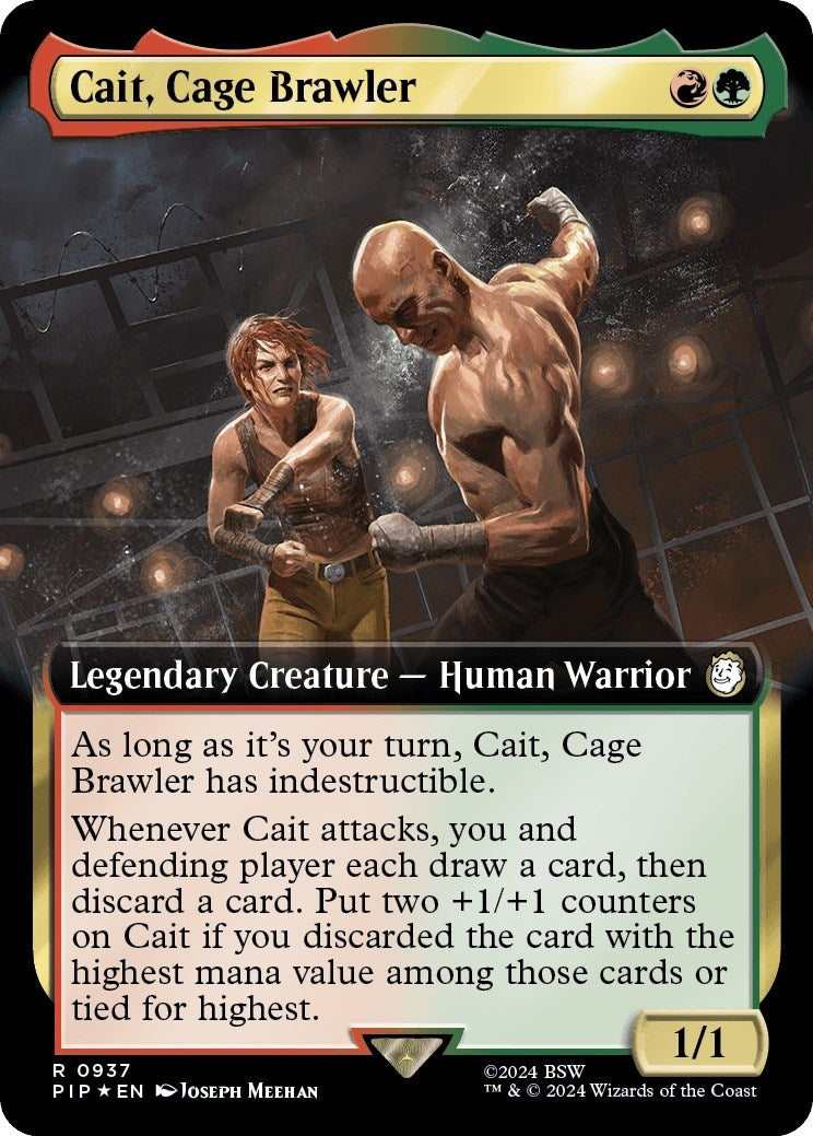 Image for Cait, Cage Brawler (Extended Art) (Surge Foil) (937) (PIP)