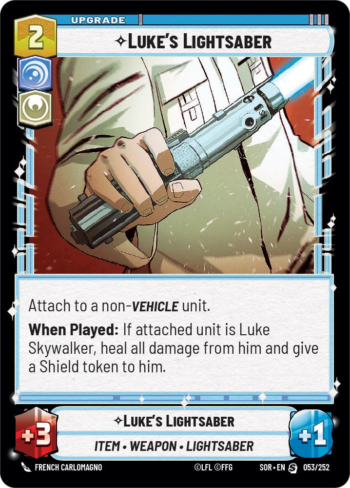 Collection of Luke's Lightsaber (053/252) [Spark of Rebellion] in a gallery layout