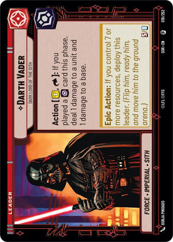 Collection of Darth Vader - Dark Lord of the Sith (010/252) [Spark of Rebellion] in a gallery layout