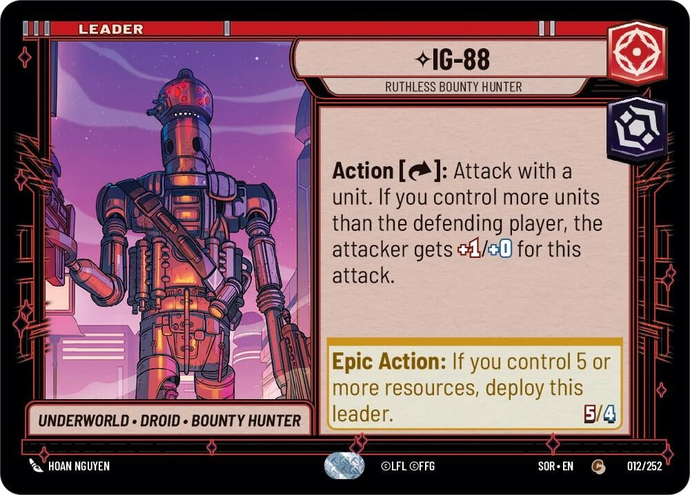 Image for IG-88 - Ruthless Bounty Hunter (12) (SOR)