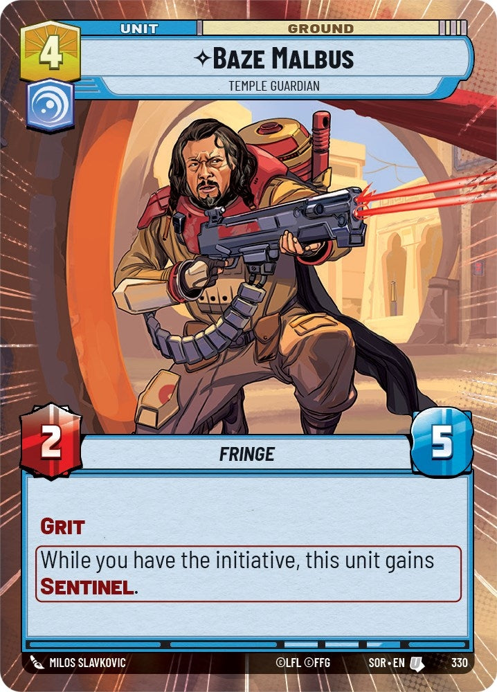 Image for Baze Malbus - Temple Guardian (Hyperspace) (330) (SOR)
