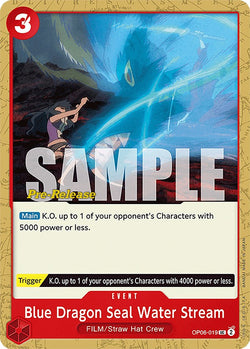 Collection of Blue Dragon Seal Water Stream [Wings of the Captain Pre-Release Cards] in a gallery layout