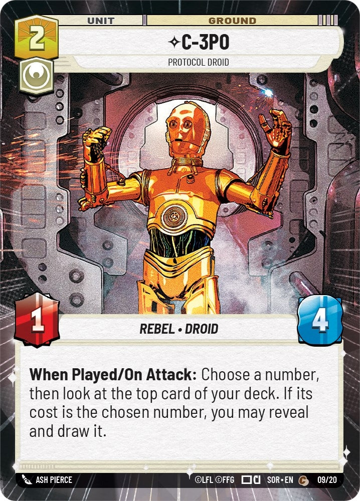 Image for C-3PO - Protocol Droid (Hyperspace) (9) (SOR-WPP)