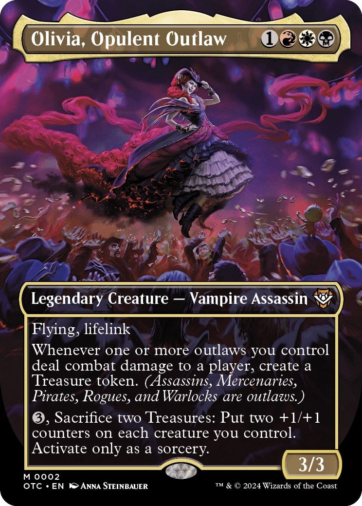 Image for Olivia, Opulent Outlaw (Borderless) (2) [Commander: Outlaws of Thunder Junction]