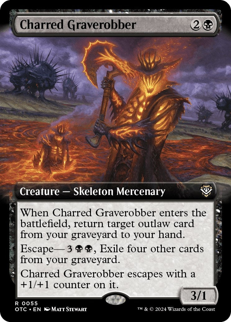 Image for Charred Graverobber (Extended Art) (55) (OTC)