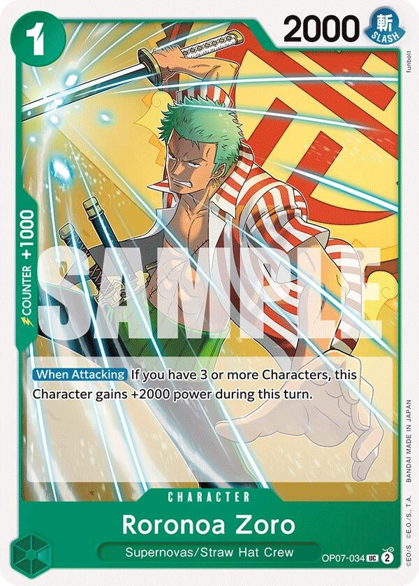 Image for Roronoa Zoro (034) (7034) (OP07)