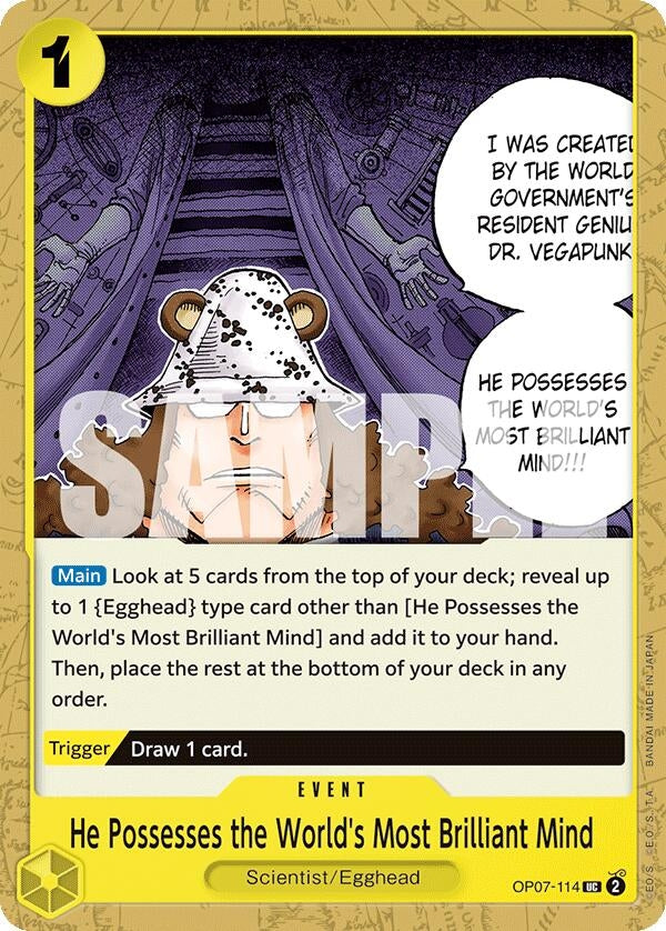 Image for He Possesses the World's Most Brilliant Mind (7114) (OP07)