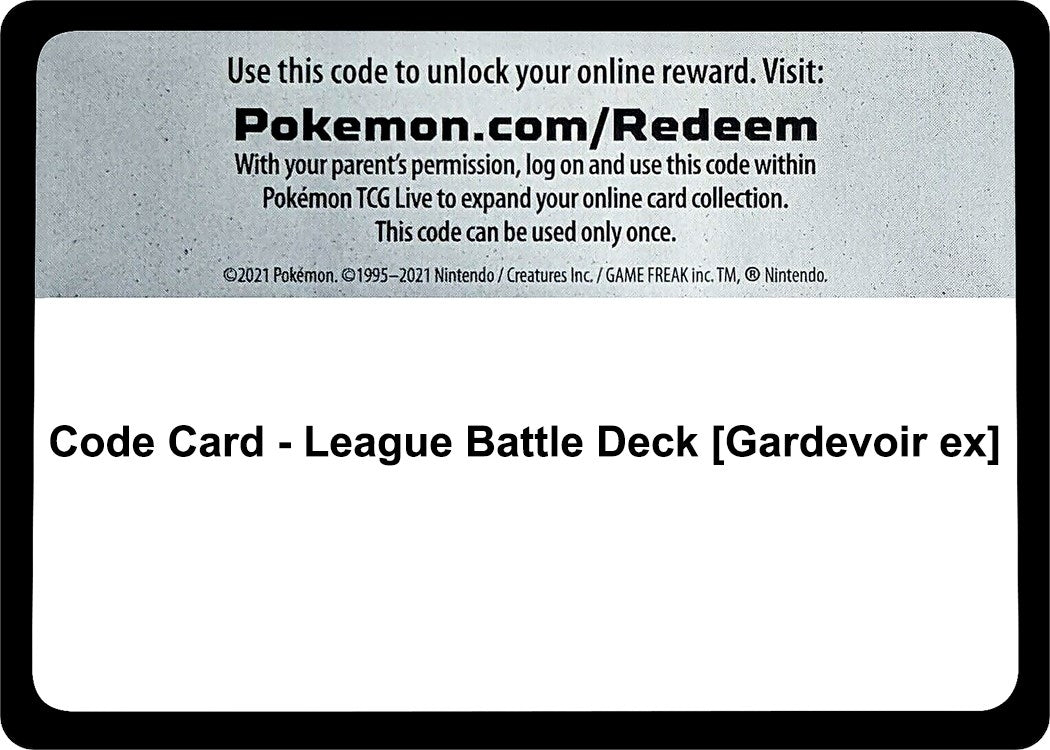 Image for Code Card - League Battle Deck [Gardevoir ex] (MCAP)