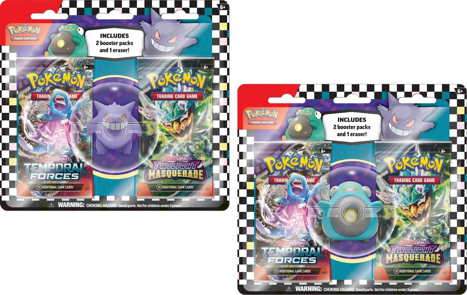 Image for Pokemon TCG: Back to School Eraser Blister 2024 [Set of 2] - Pokemon