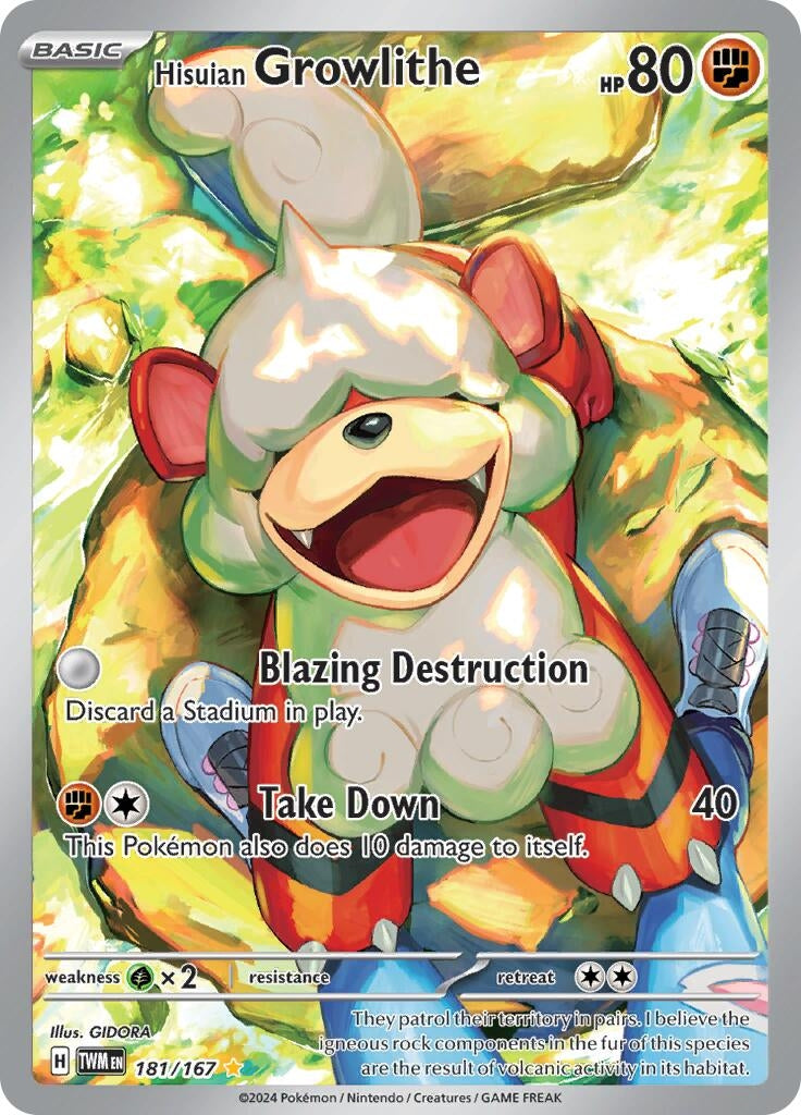 Image for Hisuian Growlithe - 181/167 (181) (TWM)