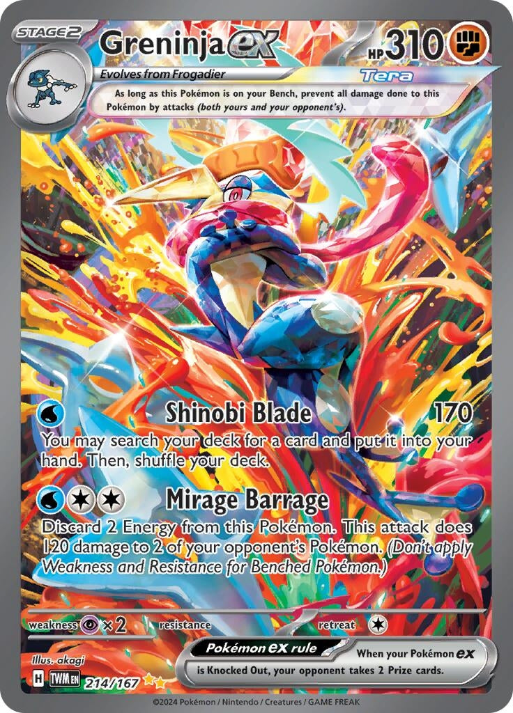 Image for Greninja ex - 214/167 (214) (TWM)