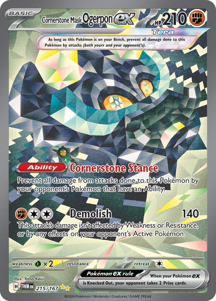 Image for Cornerstone Mask Ogerpon ex - 215/167 (215) (TWM)