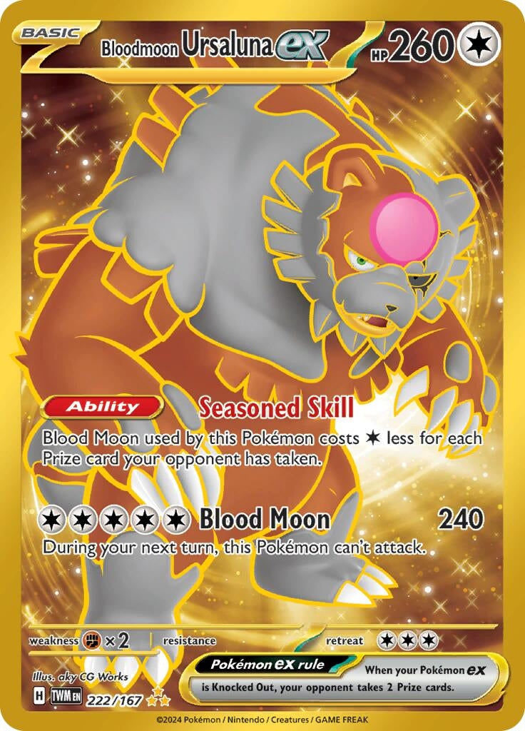 Image for Bloodmoon Ursaluna ex - 222/167 (222) (TWM)