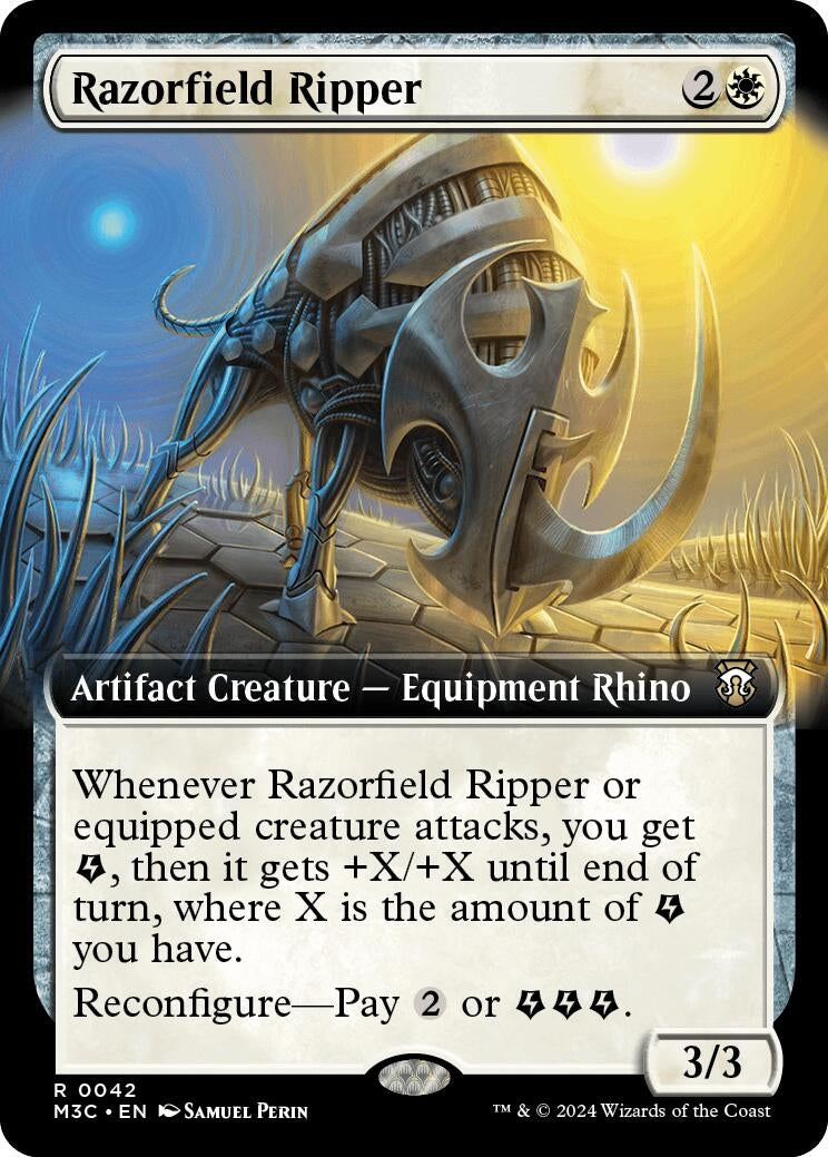 Image for Razorfield Ripper (Extended Art) (Ripple Foil) (42) [Commander: Modern Horizons 3]