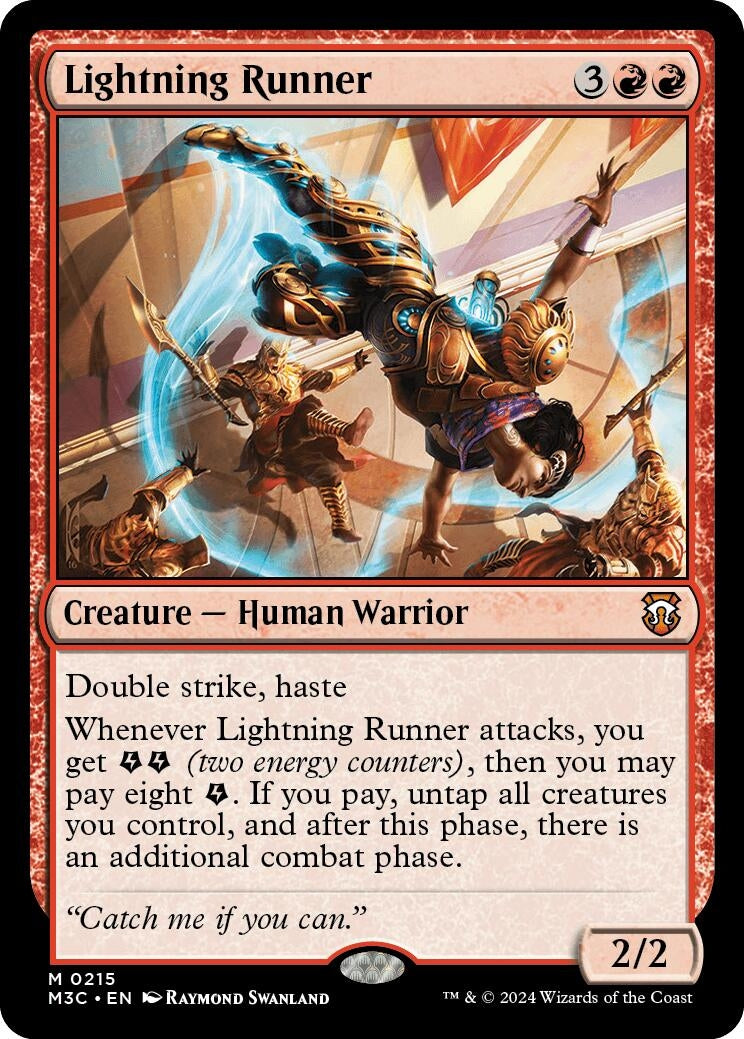 Image for Lightning Runner (Ripple Foil) (215) [Commander: Modern Horizons 3]