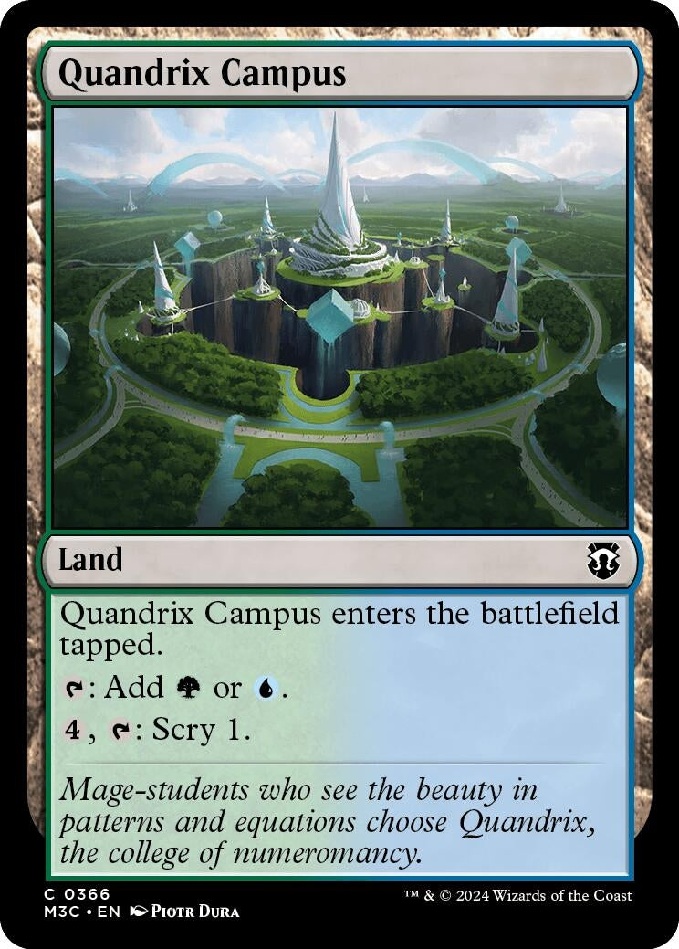 Image for Quandrix Campus (Ripple Foil) (366) [Commander: Modern Horizons 3]