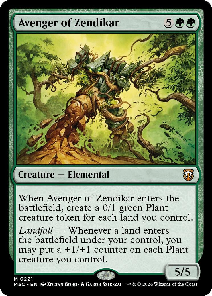 Image for Avenger of Zendikar (Ripple Foil) (221) (M3C)