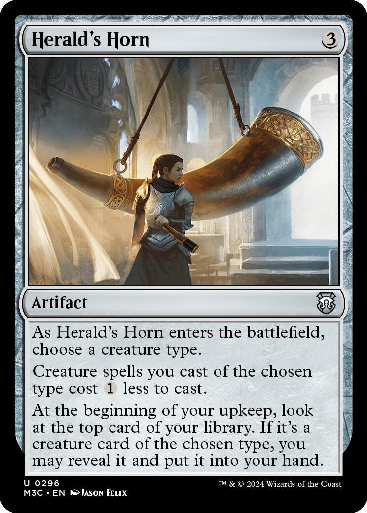 Image for Herald's Horn (Ripple Foil) (296) [Commander: Modern Horizons 3]