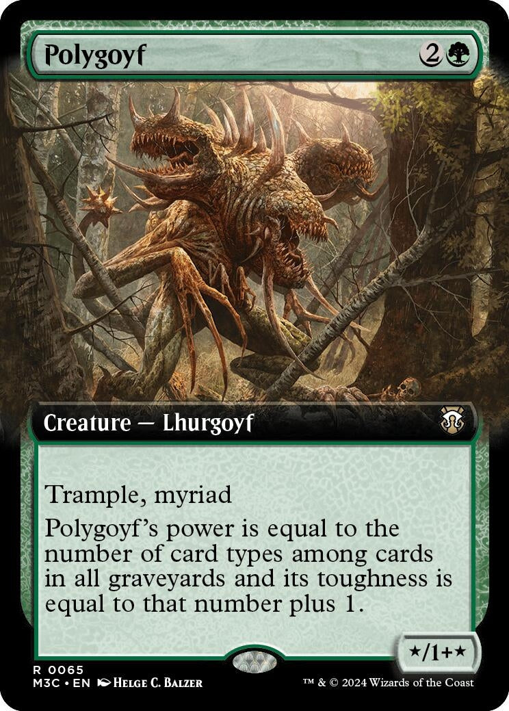 Image for Polygoyf (Extended Art) (65) [Commander: Modern Horizons 3]