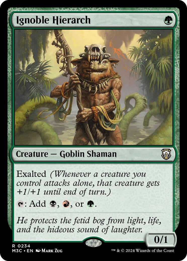 Image for Ignoble Hierarch (Ripple Foil) (234) [Commander: Modern Horizons 3]