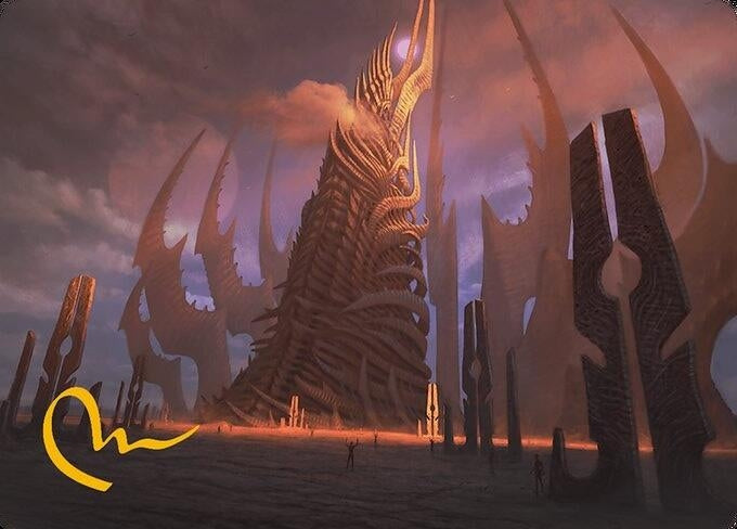 Image for Phyrexian Tower Art Card (Gold-Stamped Signature) (23) [Art Series: Modern Horizons 3]