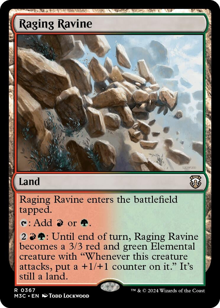 Image for Raging Ravine (Ripple Foil) (367) [Commander: Modern Horizons 3]
